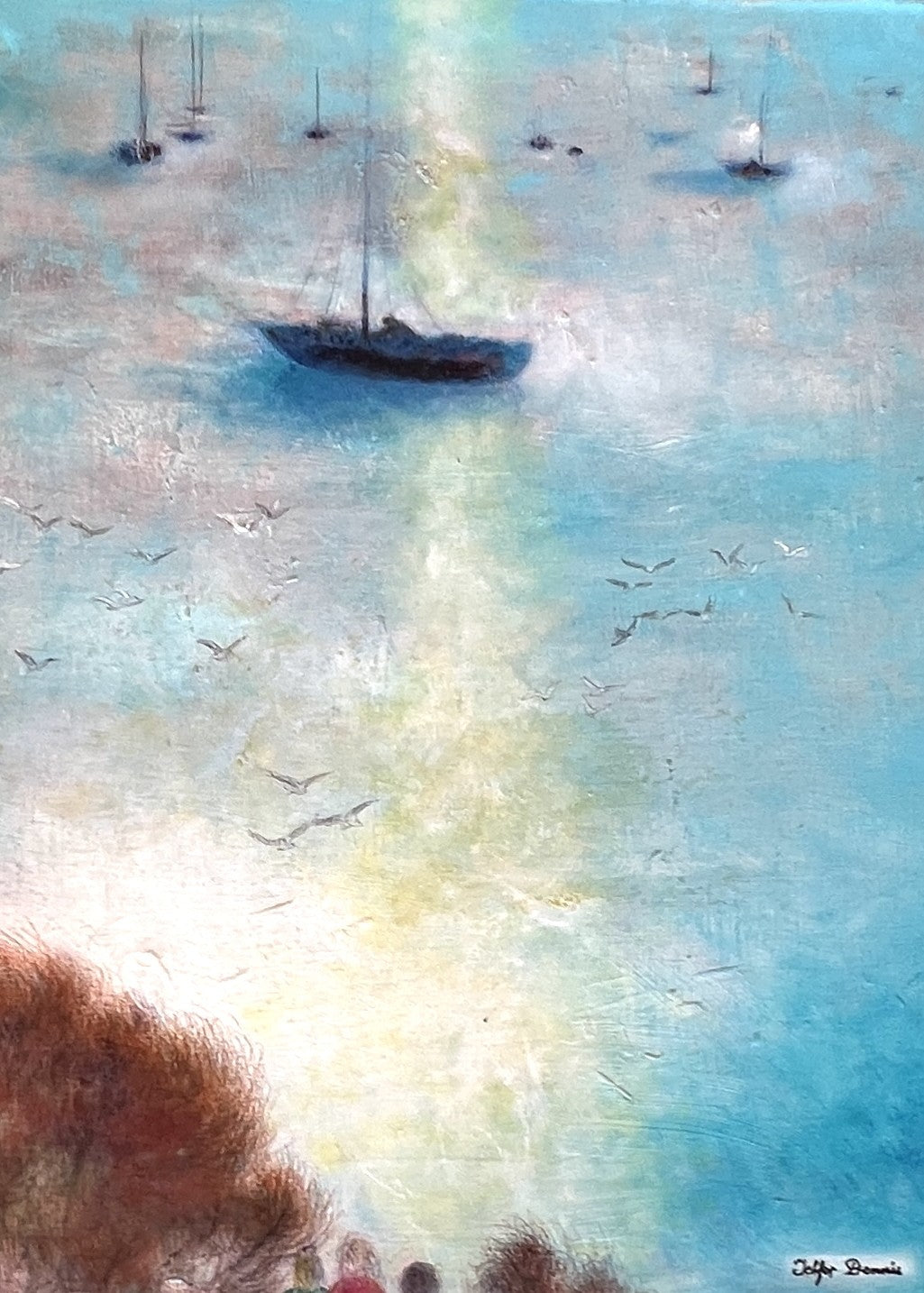 Boats in August by Telfer Dennis - 4 cards @ $3.85
