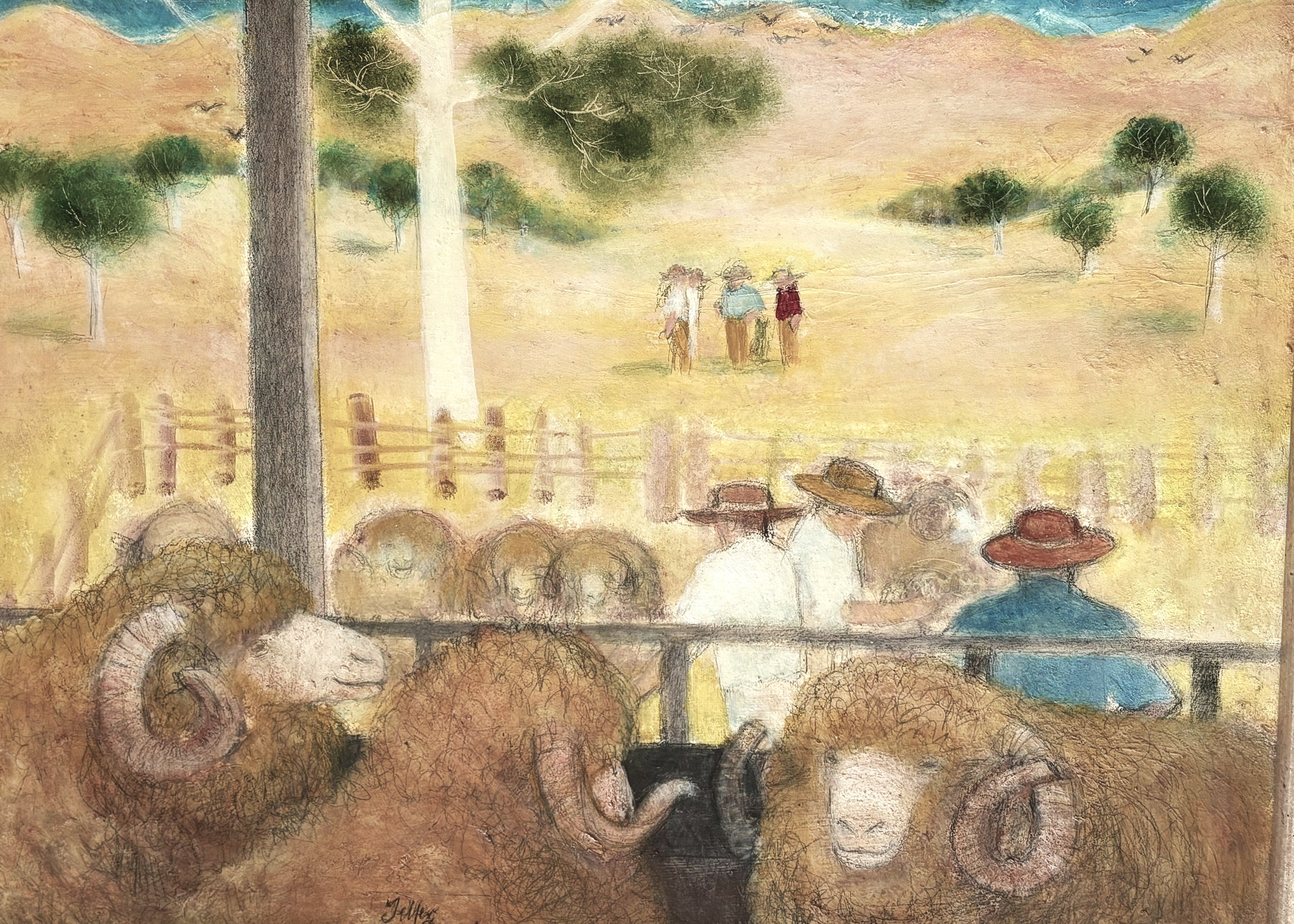 The Sheep Sale by Telfer Dennis - 4 cards at $3.85